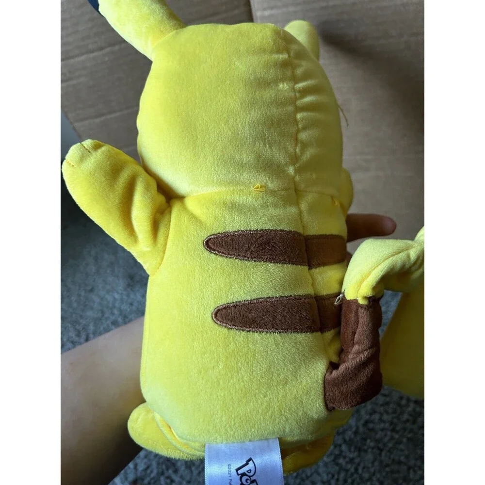 12”Pokemon Feature Plush Pikachu Lights and Sounds, light up cheeks & tail Pika